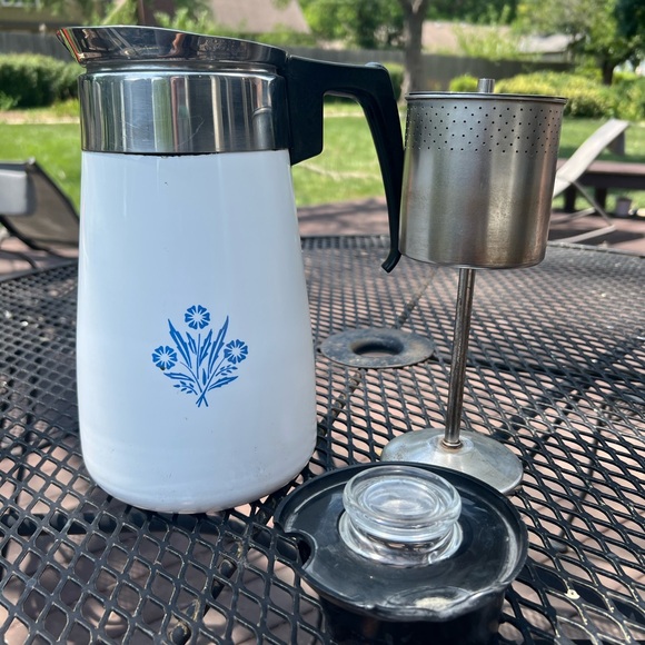 VINTAGE CORNINGWARE CUP PERCOLATOR STOVE TOP - Main Image